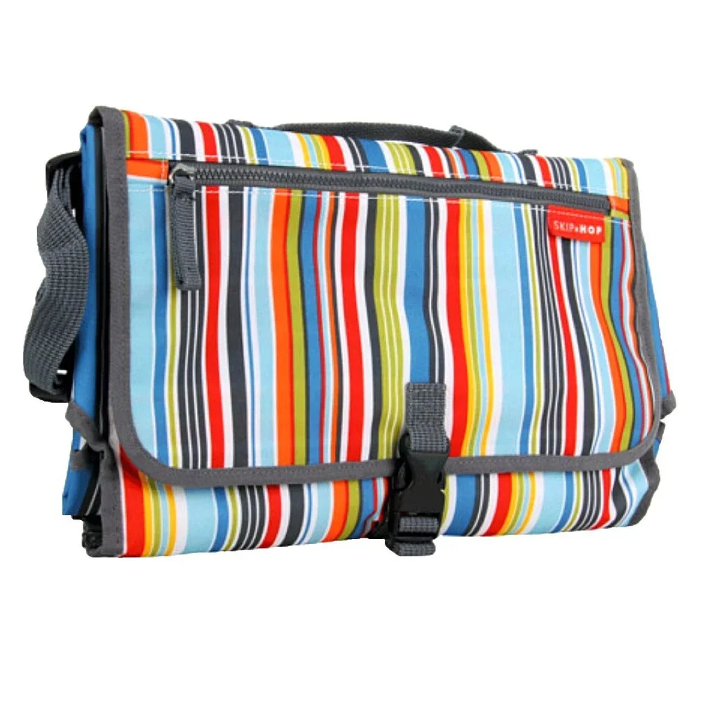 Skip Hop Changing Station Baby Portable Diaper Changing Pad Organizer Striped